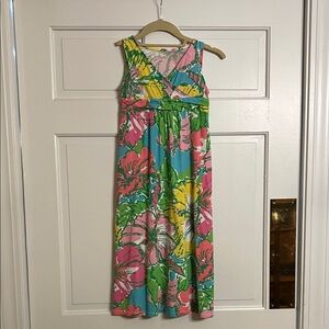 Lilly Pulitzer Pink and Green Floral Dress